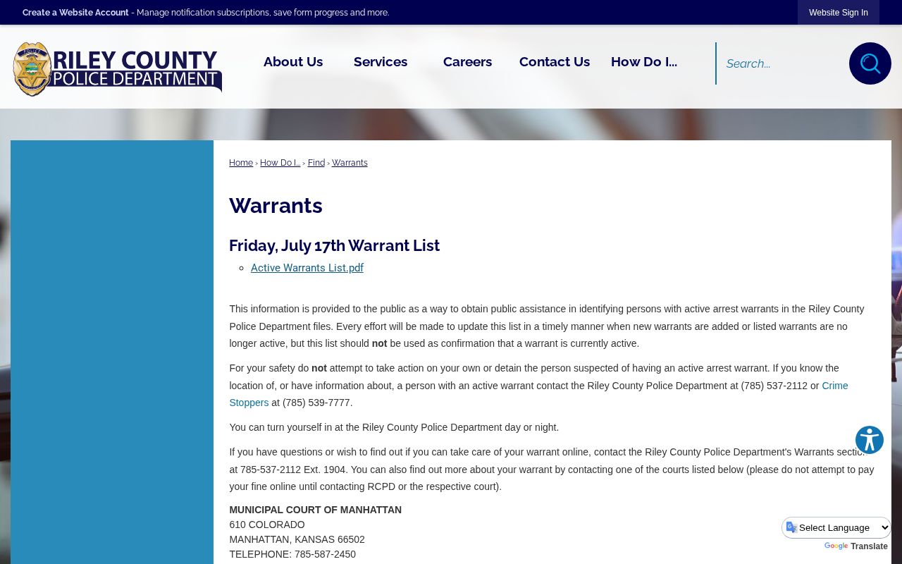 RCPD official image channel for Riley County released mugshot research